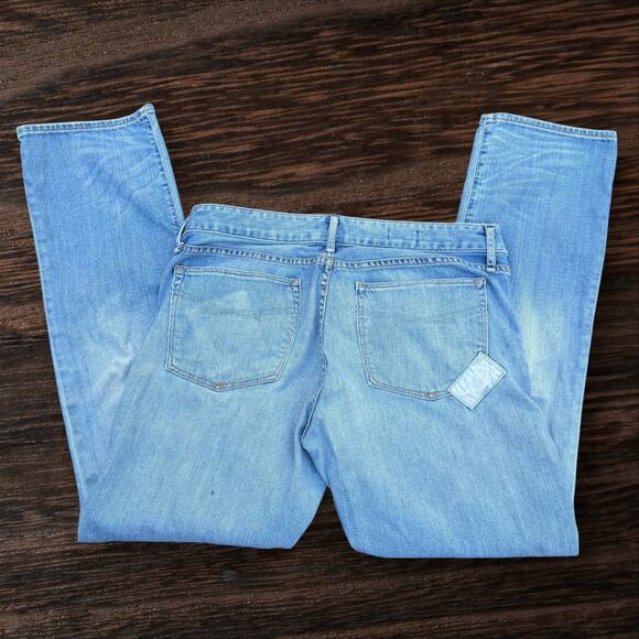 Gap 1969 Real Straight Jeans Patchwork Denim Jeans Embroidered Sz 32 Womens - Picture 3 of 10